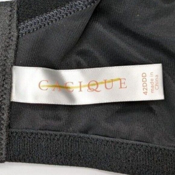 Lane Bryant Cacique Bra Invisible Backsmoother Full Coverage Black Size 42DDD - Picture 5 of 10